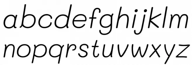 Mali Light Italic फ़ॉन्ट लोअरकेस