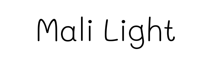 Mali Light  नि: शुल्क फ़ॉन्ट्स डाउनलोड