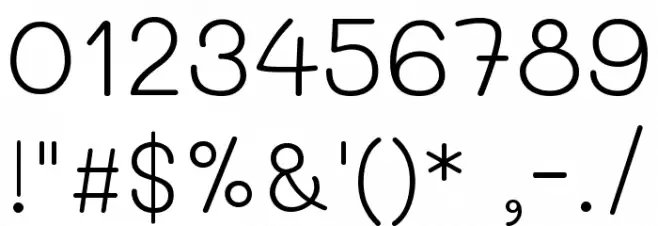 Mali Light Font OTHER CHARS