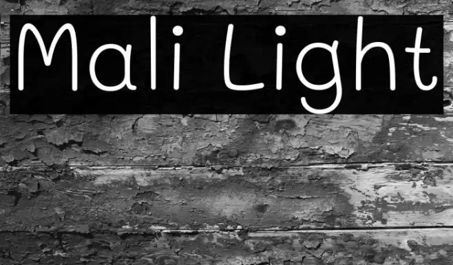 Mali Light Font examples