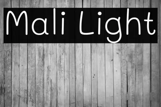 Mali Light Font examples