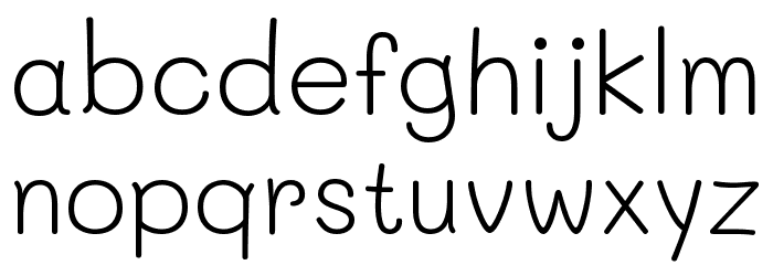 Mali Light Font LOWERCASE