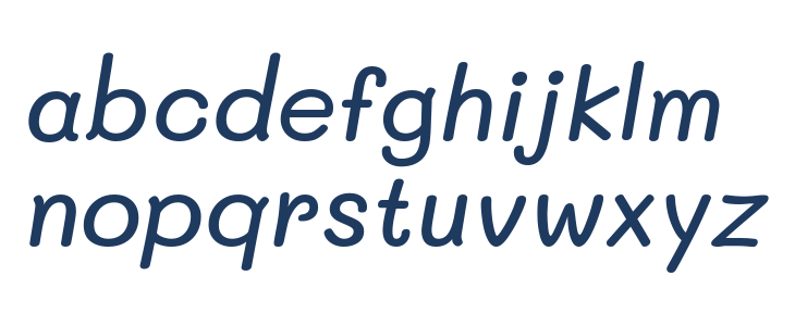 Mali Medium Italic Lowercase
