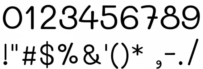 Mali Regular Font OTHER CHARS