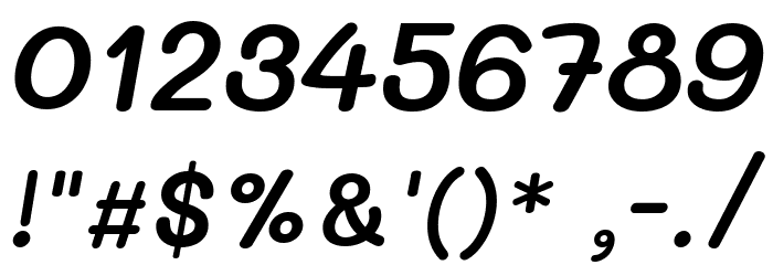 Mali SemiBold Italic Font OTHER CHARS