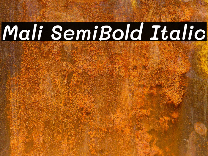 Mali SemiBold Italic Font examples