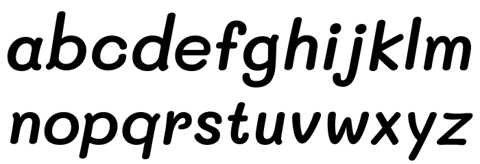 Mali SemiBold Italic Font LOWERCASE