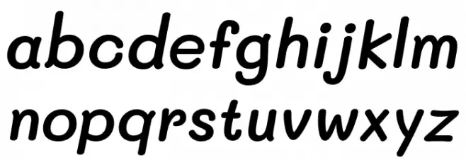 Mali SemiBold Italic Caratteri MINUSCOLO