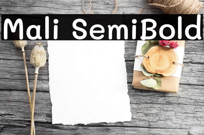 Mali SemiBold Font examples