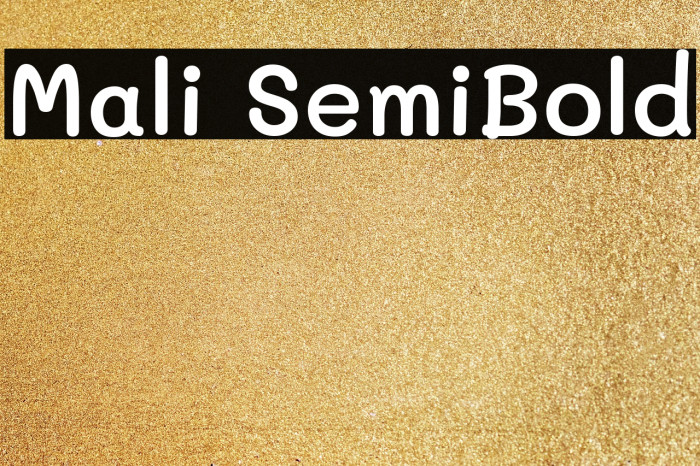 Mali SemiBold Font examples