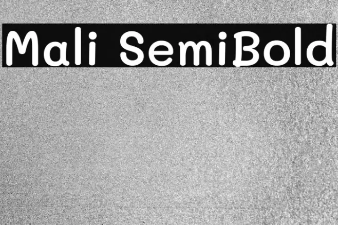 Mali SemiBold Example 2