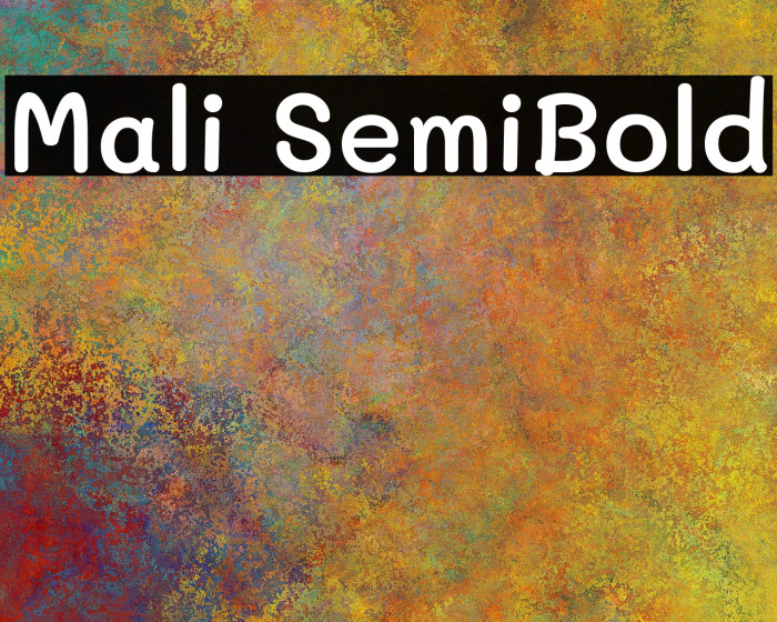 Mali SemiBold Font examples