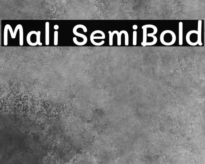Mali SemiBold Example 3