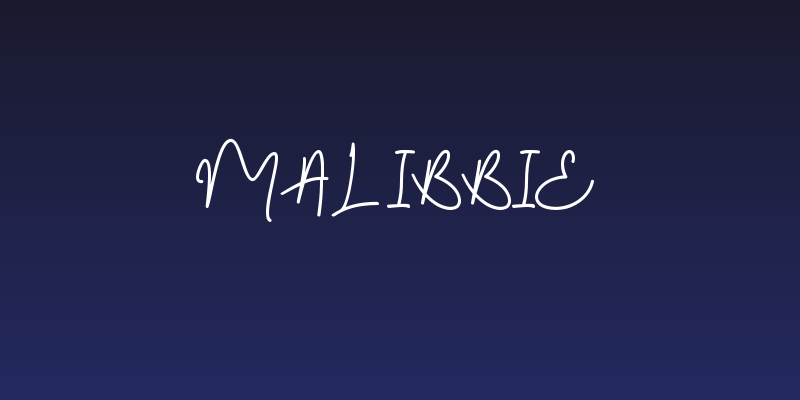 Malibbie Social Header