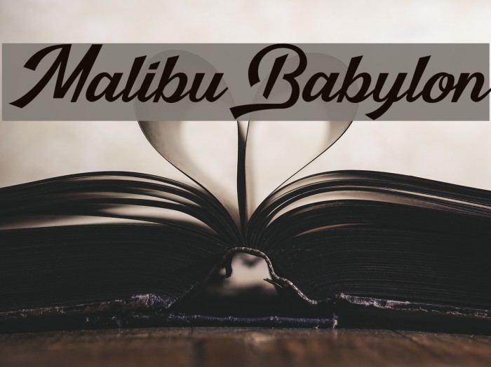 Malibu Babylon Font examples