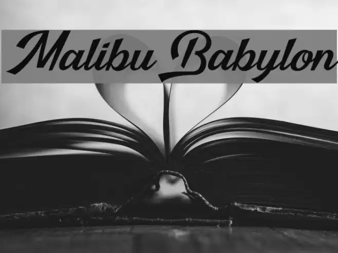 Malibu Babylon Font examples