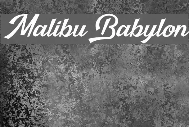 Malibu Babylon Font examples