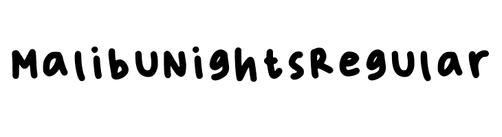 Malibu Nights Regular  Free Fonts Download