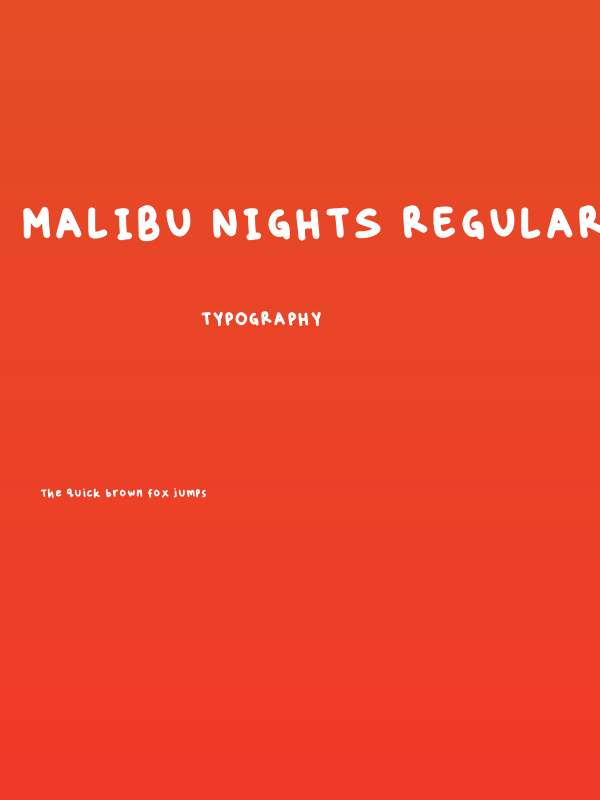 Malibu Nights Regular Poster