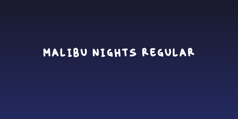 Malibu Nights Regular Social Header