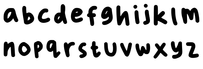Malibu Nights Regular Font LOWERCASE