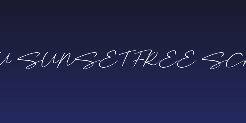 Malibu Sunset Free Script Ita Social Header