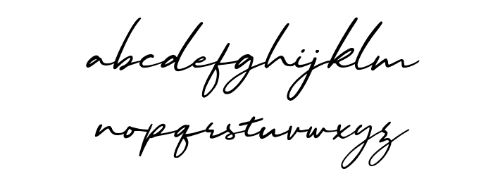 Malibu Sunset Free Script Ita Font LOWERCASE