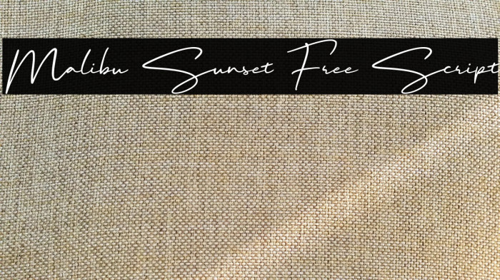 Malibu Sunset Free Script Example 3