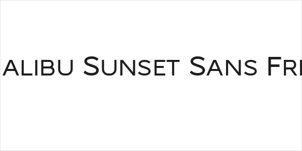 Malibu Sunset Sans Free Logo