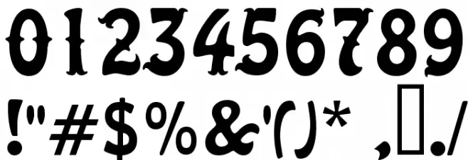 Malibu Font OTHER CHARS