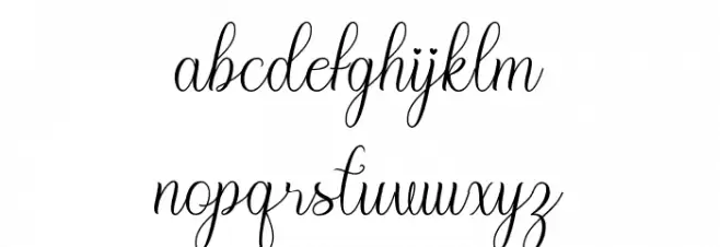 Malibu Caratteri MINUSCOLO