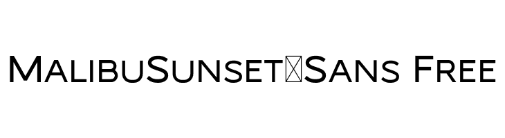 MalibuSunset-Sans Free  font caratteri gratis