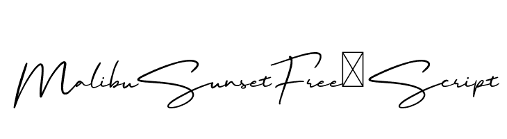 MalibuSunsetFree-Script  नि: शुल्क फ़ॉन्ट्स डाउनलोड
