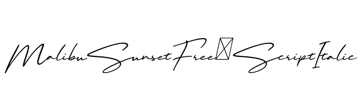 MalibuSunsetFree-ScriptItalic  नि: शुल्क फ़ॉन्ट्स डाउनलोड