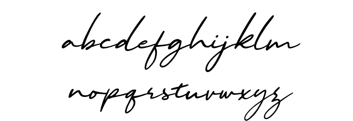 MalibuSunsetFree-ScriptItalic Font LOWERCASE