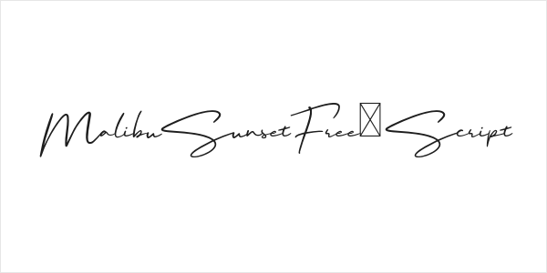 MalibuSunsetFree-Script Logo