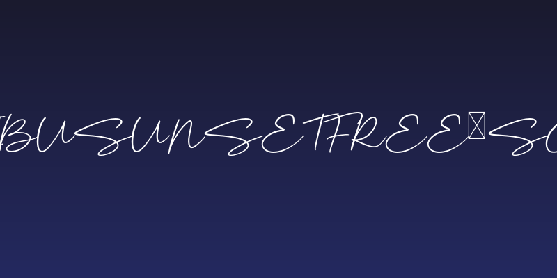 MalibuSunsetFree-Script Social Header