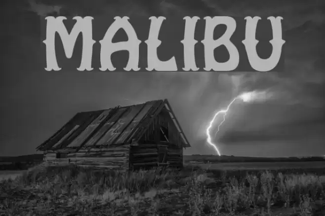 Malibu Font examples