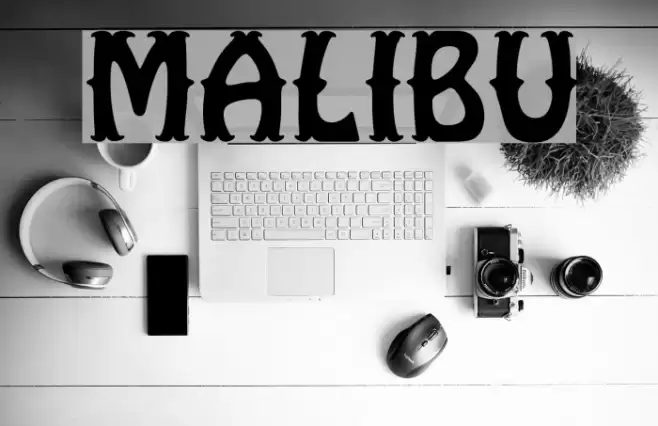 Malibu Font examples
