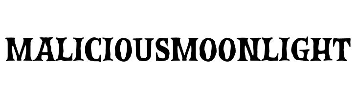 Malicious Moonlight  les polices de caractères gratuit tlcharger