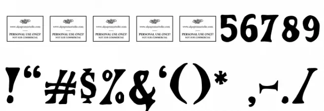 Malicious Moonlight Font OTHER CHARS