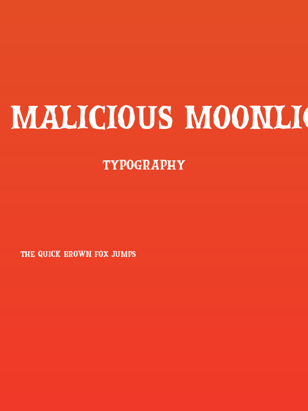 Malicious Moonlight Poster