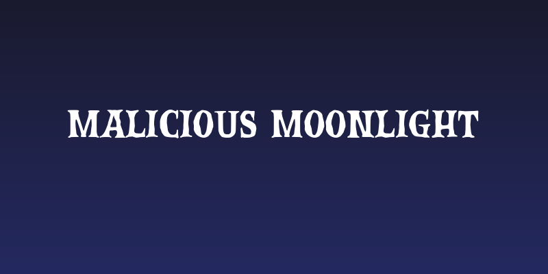 Malicious Moonlight Social Header