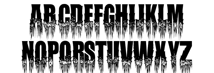 Malignant Font LOWERCASE