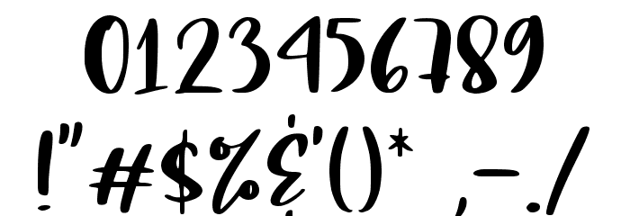 Malihah Bouncy Font OTHER CHARS