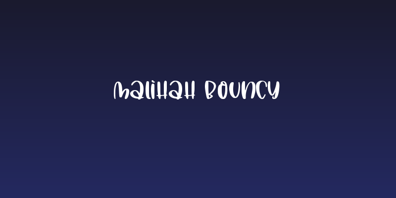 Malihah Bouncy Social Header