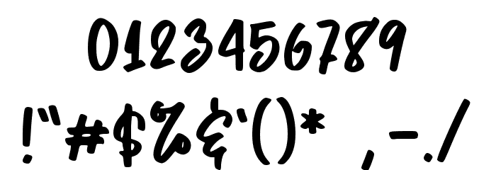 Malihah Script Font OTHER CHARS