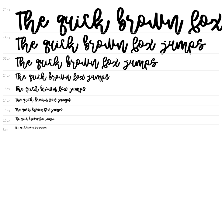 Malihah Script Waterfall