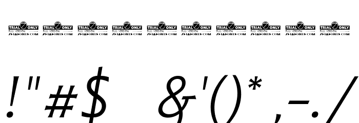 Malik Trial Book Italic Font OTHER CHARS