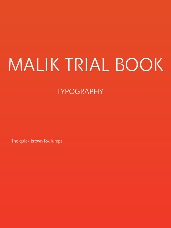 Malik Trial Book Poster